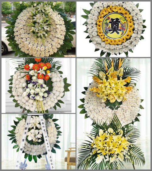 山东青岛胶州市胶莱镇刘家闸子村花圈速递