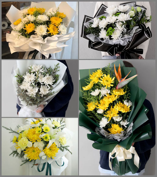 山东青岛胶州市胶莱镇刘家闸子村白事花束代送